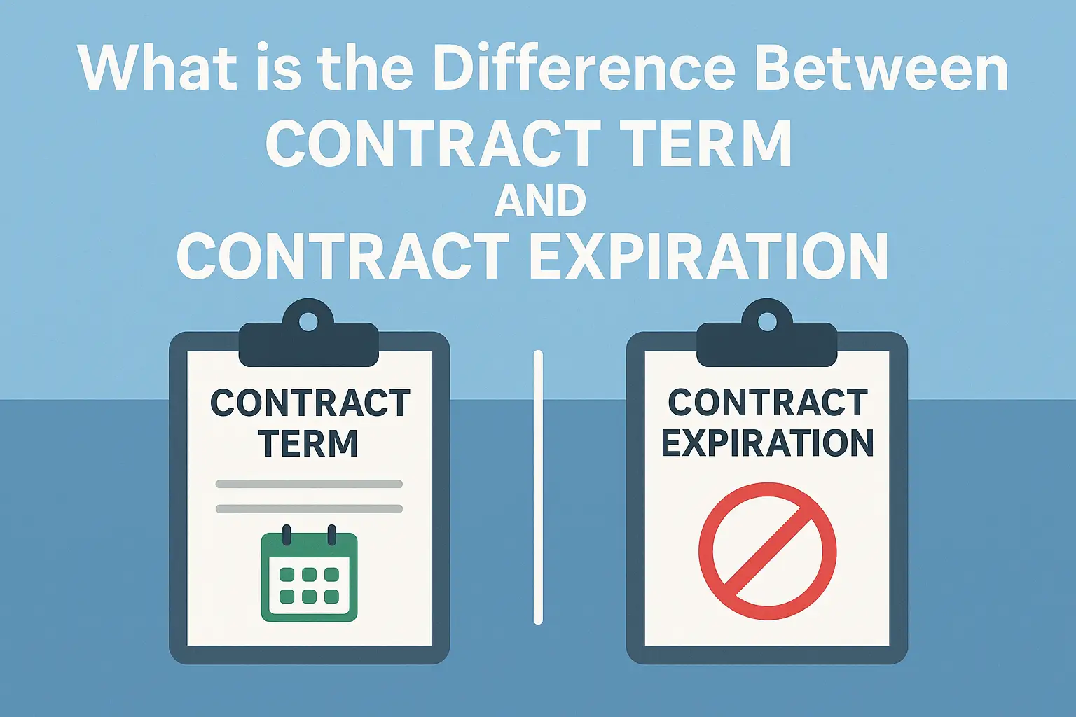 What is the Difference between Contract Term And Contract Expiration
