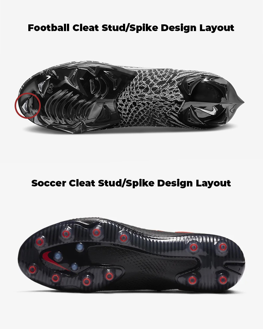 What is the Difference between Football And Soccer Cleats